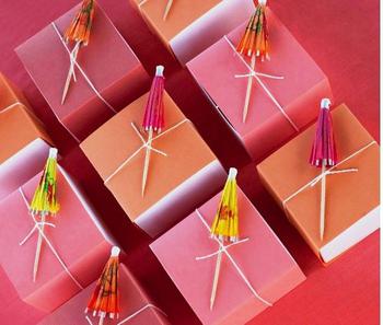 Luau Bridal Shower Favor Box