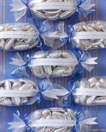 Blue And Silver Favors