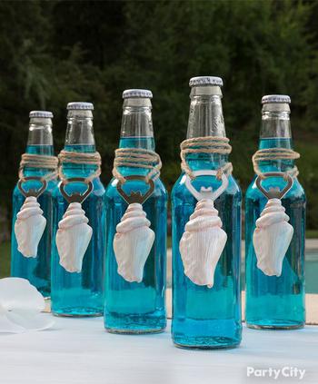 Bottle And Opener Favor Idea