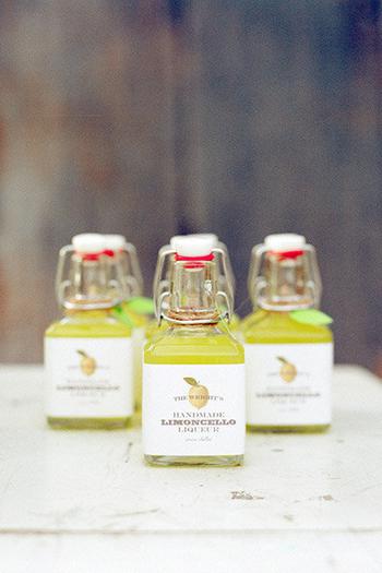 Handmade Limoncello Alcohol Favors