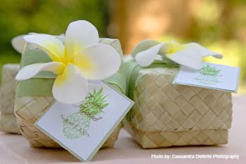 Hawaiian Wedding Shower Favor Box