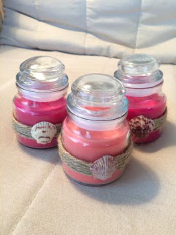 Seashell Candle Favor
