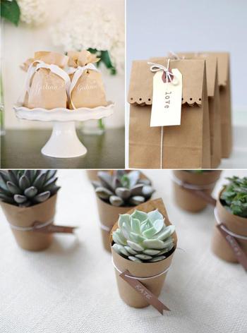 Succulent Bridal Shower Favor