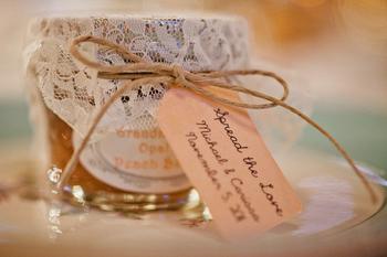 Lace Jam Wedding Favors