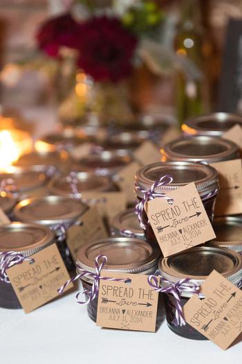 Mini Jam Wedding Favors